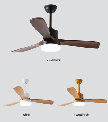 metallo di 110V 220VDC 35W e luce di legno del ventilatore da soffitto per il salone