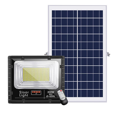 25w 150w luci alimentate solari all'aperto solari di sicurezza della luce di inondazione da 300 watt 80lm/w 3.7V