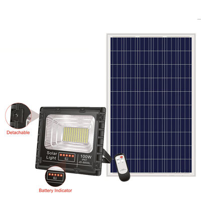 25w 150w luci alimentate solari all'aperto solari di sicurezza della luce di inondazione da 300 watt 80lm/w 3.7V