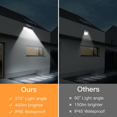Tre luce della parete del sensore solare delle teste 100-400LM 38PCS LED per la via
