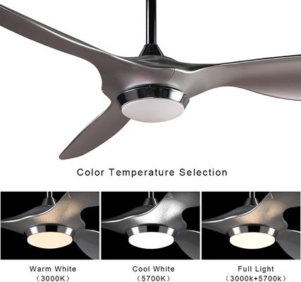 Il ventilatore da soffitto luminoso moderno di lusso 72w ha condotto il commutatore leggero del motore del metallo della lampada del corpo