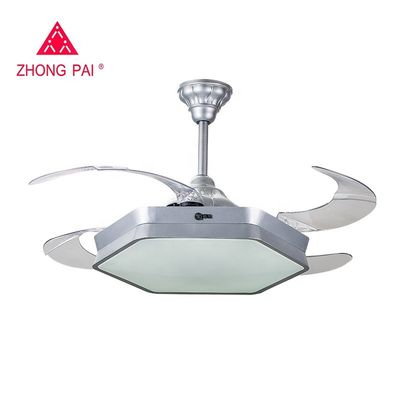 Velocità veloce 42&quot; di contabilità elettromagnetica luce ritrattabile del ventilatore da soffitto di Dimmable con le lame pieghevoli