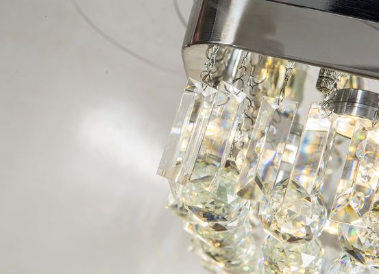 Candeliere ritrattabile contemporaneo Santi Nickle Color del ventilatore da soffitto di pala di 110v 110W