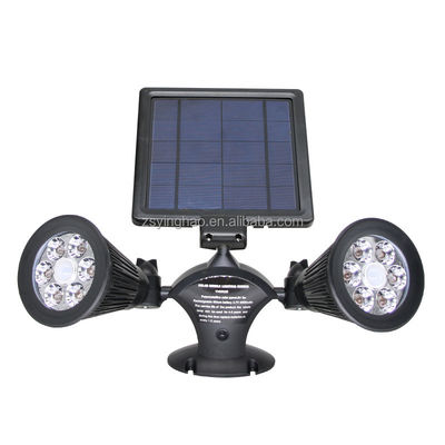 il riflettore solare del sensore di moto di 12LEDs 20-600Lumen si raddoppia riflettore solare capo