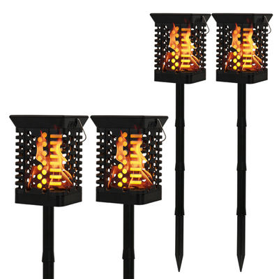 Torcia tremula della lampada di IP65 75 LED del giardino della fiamma solare solare bianca calda della luce 100lm/w