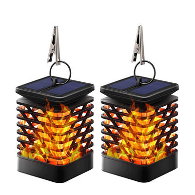 Torce solari della fiamma di 3500K 40LM LED delle lanterne solari senza fili bianche calde del giardino
