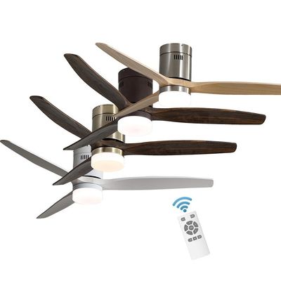 Luce di legno reale europea 90lm/w del ventilatore da soffitto del sottotetto 3000-5000K di stile silenziosa