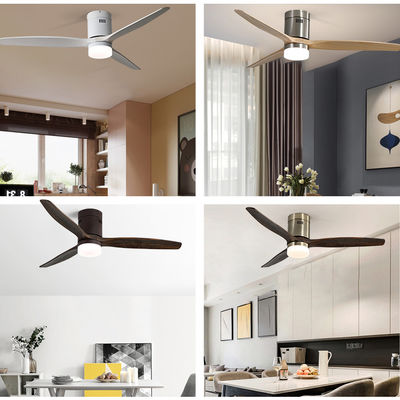 Luce di legno reale europea 90lm/w del ventilatore da soffitto del sottotetto 3000-5000K di stile silenziosa