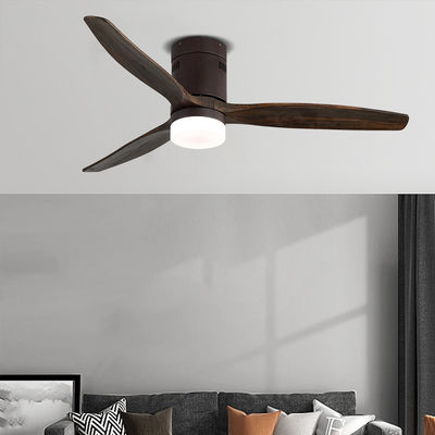 Luce di legno reale europea 90lm/w del ventilatore da soffitto del sottotetto 3000-5000K di stile silenziosa
