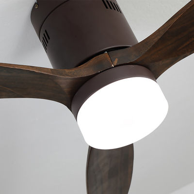 Luce di legno reale europea 90lm/w del ventilatore da soffitto del sottotetto 3000-5000K di stile silenziosa