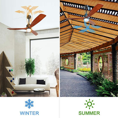 Luce a 60 pollici regolabile 1500lm del ventilatore da soffitto di 3 pale 65W di modo