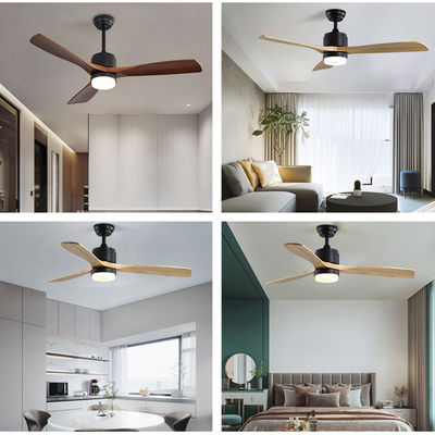 tempo 52Inch che mette la luce di legno del ventilatore da soffitto