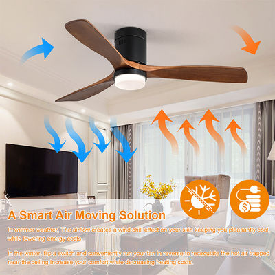 Stile industriale 65 lampada di legno del ventilatore da soffitto del ventilatore da soffitto di pala di watt 90lm/w 120v