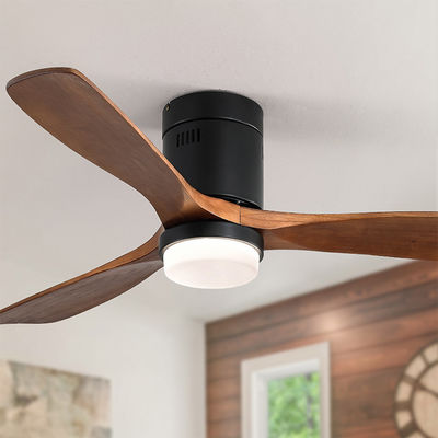 Stile industriale 65 lampada di legno del ventilatore da soffitto del ventilatore da soffitto di pala di watt 90lm/w 120v