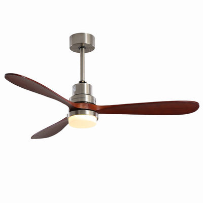 Velocità di legno domestica della luce tre del ventilatore da soffitto dell'hotel 220v 1320MM di contabilità elettromagnetica su misura
