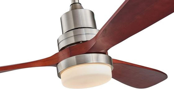 Velocità di legno domestica della luce tre del ventilatore da soffitto dell'hotel 220v 1320MM di contabilità elettromagnetica su misura