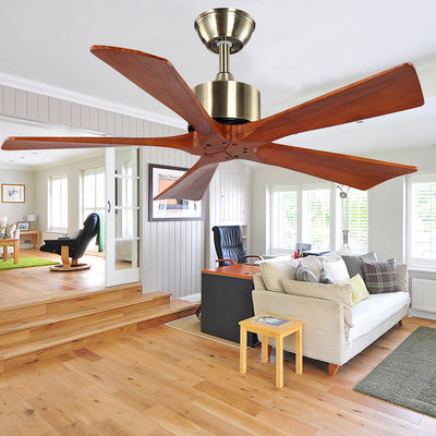 Luce a 42 pollici del ventilatore da soffitto di legno 75w di RoHS del ventilatore da soffitto di 5 pale moderno naturale elettrica