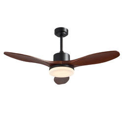 Ventilatore da soffitto elettrico 20w dell'annata della lama del compensato a 52 pollici con la decorazione leggera per la casa