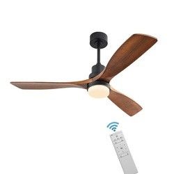 Fan moderno di raffreddamento a aria del salone delle pale di legno di 220VDC 65W 3 con luce sentiresi libero per contattare