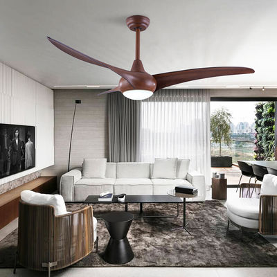 3 luce di legno rotatoria del ventilatore da soffitto della pala DC220V LED 12W per l'hotel della famiglia