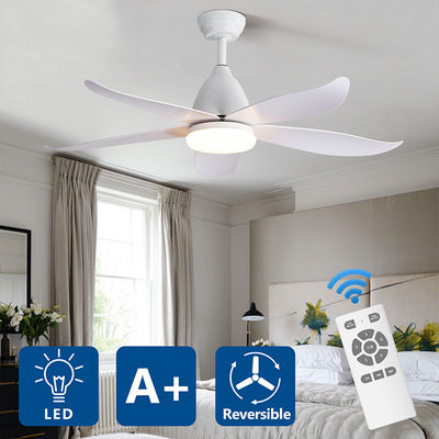 Grande stile naturale del ferro 3000K 35W 5 dell'ABS di pala della lampada operata del ventilatore da soffitto
