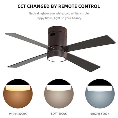 ventilatore da soffitto moderno di stile della pala del metallo di 65W 48Inch 4