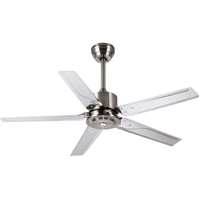 Tempo a 52 pollici del ventilatore da soffitto del piedistallo della pala del metallo 110VAC di stile del sottotetto che mette il telecomando di rf