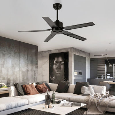 Tempo a 52 pollici del ventilatore da soffitto del piedistallo della pala del metallo 110VAC di stile del sottotetto che mette il telecomando di rf