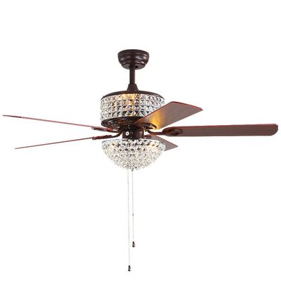 Pala luminosa eccellente cinque 2000 ventilatori da soffitto di pala del metallo del lume per la cucina 65Watt