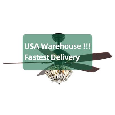 Ventilatore da soffitto di pala industriale del metallo di basso profilo 65W con il motore leggero di CC di CA 120V
