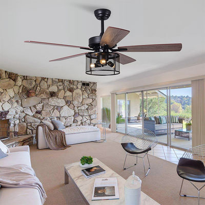 Motore a corrente alternata di CC del compensato 2000LM Crystal Ceiling Fan Light With del Ministero degli Interni 5
