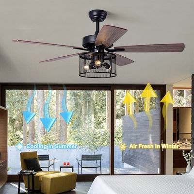 Motore a corrente alternata di CC del compensato 2000LM Crystal Ceiling Fan Light With del Ministero degli Interni 5