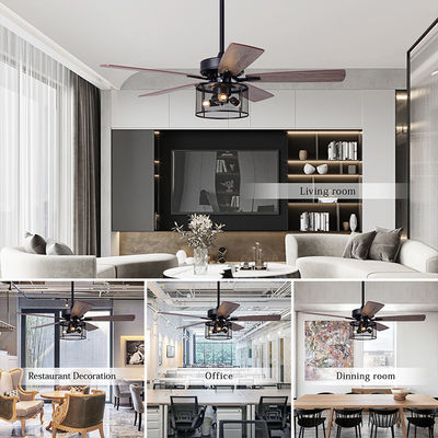 Motore a corrente alternata di CC del compensato 2000LM Crystal Ceiling Fan Light With del Ministero degli Interni 5