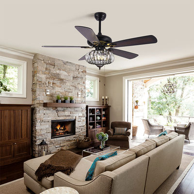 Luce industriale di superficie del ventilatore da soffitto del montaggio 120V 65W/ventilatore da soffitto di 5 pale a 52 pollici