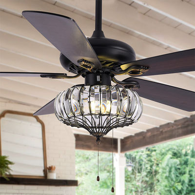 Luce industriale di superficie del ventilatore da soffitto del montaggio 120V 65W/ventilatore da soffitto di 5 pale a 52 pollici