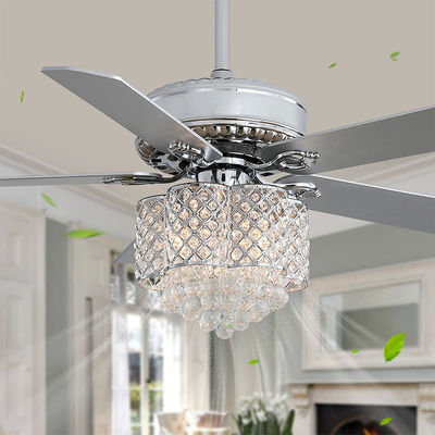 18w supporto a livello Crystal Chandelier Ceiling Fan