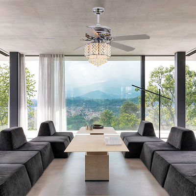 18w supporto a livello Crystal Chandelier Ceiling Fan