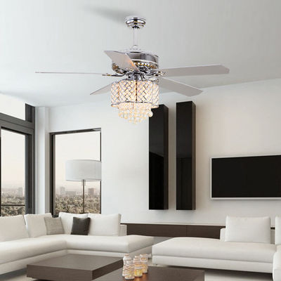 18w supporto a livello Crystal Chandelier Ceiling Fan