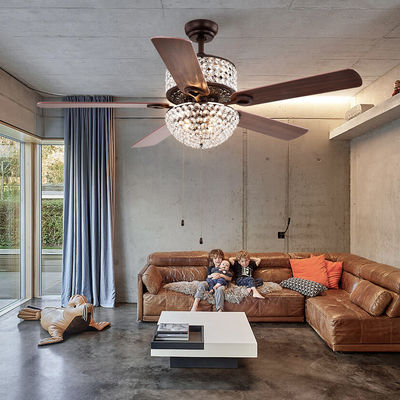Controllo a livello di Crystal Chandelier Ceiling Fan Remote del supporto della camera da letto AC110V 4100K