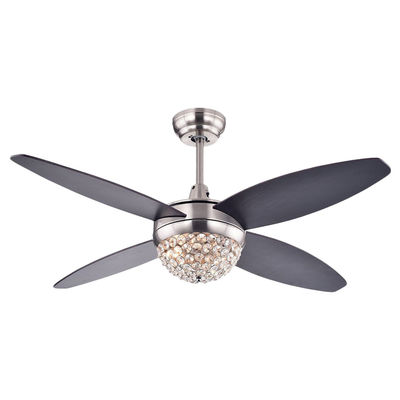 Nessun fan bronzeo antico del candeliere della sala da pranzo del paralume di vetro del ventilatore da soffitto per la misurazione del rumore 18w