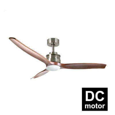 Motore di legno a 52 pollici di CC delle pale della luce 3 del ventilatore da soffitto del salone 40w della decorazione