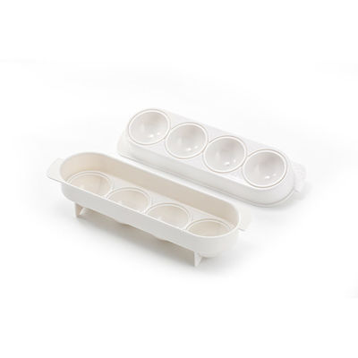 Cubetto di ghiaccio sferico Tray With Lid dei prodotti 115g dell'articolo da cucina del silicone del CE UE