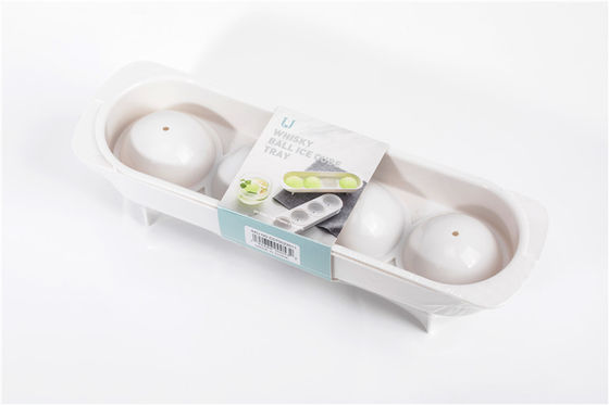 Cubetto di ghiaccio sferico Tray With Lid dei prodotti 115g dell'articolo da cucina del silicone del CE UE