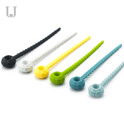 legami 27g dell'alimento del silicone di 115mm ElasticReusable rispettosi dell'ambiente
