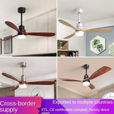 Le pale del compensato del corredo 3 della luce del ventilatore da soffitto di Dimmable del motore di CC hanno spazzolato il colore dell'oro