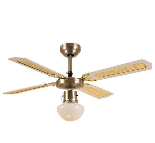 Un ventilatore da soffitto a 42 pollici delle 3 velocità accende la catena di Ivy Leaf Reversible With Pull di 4 pale del MDF