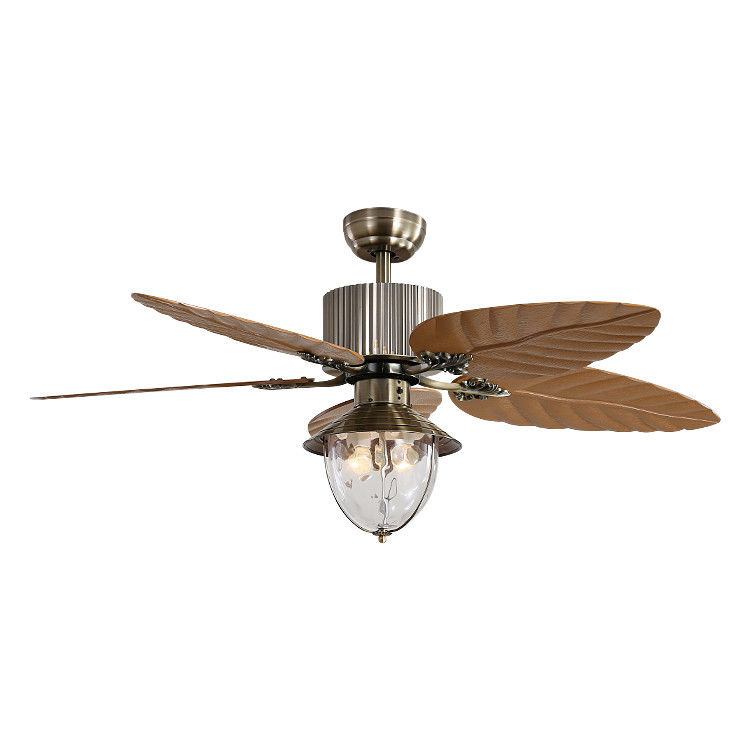 Lama ritrattabile invisibile telecomandata decorativa moderna di 4100k Crystal Ceiling Fan With Light