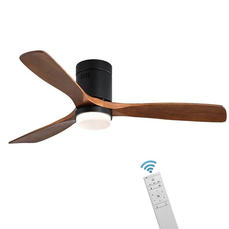 Stile industriale 65 lampada di legno del ventilatore da soffitto del ventilatore da soffitto di pala di watt 90lm/w 120v