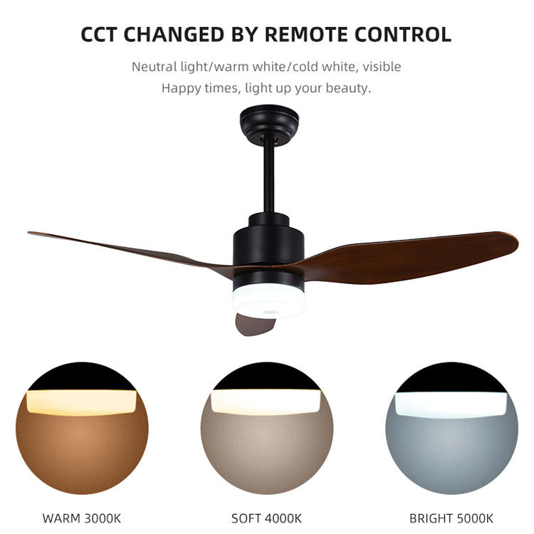 Ventilatore da soffitto di pala all'aperto dell'ABS del ferro telecomandato di 3CCT 47Inch per il Ministero degli Interni