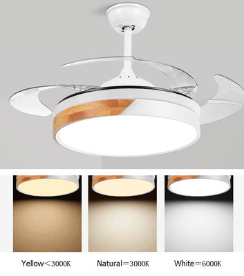 ventilatore da soffitto ritrattabile di 42inch 220v Crystal Ceiling Fan Hidden Blade con luce